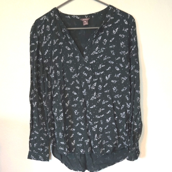 Eddie Bauer Dark Green Long Sleeve Top Size Medium - Picture 1 of 7